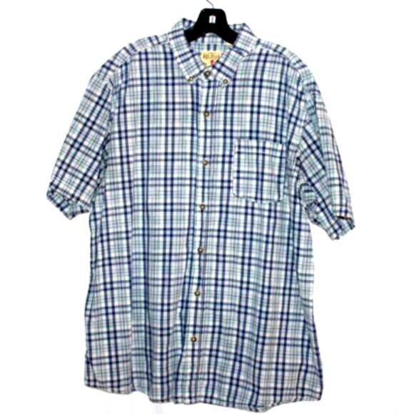 RedHead Plaid Button-Up Shirt | XL | 100% Cotton | Classic Outdoor Style - Picture 4 of 5